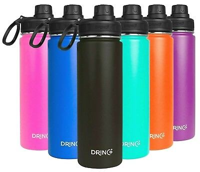 #ad DRINCO Insulated Stainless Steel Water Bottle 22 32 oz. With Spout Lid Flask $23.99