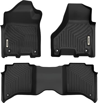 #ad #ad OEDRO TPE Floor Mats Liners for 2019 2024 Ram 2500 3500 Crew Cab All Weather $89.99