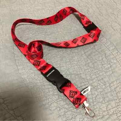 #ad BNWT Rock amp; Roll Hall of Fame Red amp; Black Lanyard “Long Live Rock” $9.99