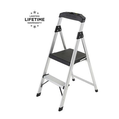 #ad Gorilla Ladders 2 Step Stool Ladder Work Folding Aluminum 250 Lbs Heavy Duty Job $55.95