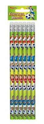 #ad Football Pencils With Eraser Rubber Tip Childrens Kids Party Bags Filler Gift UK GBP 1.99