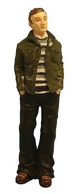 #ad DOLLS HOUSE DOLL 1 12th MAN MODERN WITH GREEN JACKET RESIN FIGURE GBP 11.45