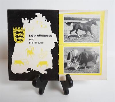 #ad Vintage Tierzucht Broschüre Baden Württemberg Pferde Rinder Schafe EUR 49.00
