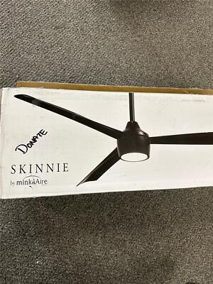 #ad ^ Minka Aire Fans Skinnie 56quot; Ceiling Fan with Light Kit Coal Finish Coal NEW $310.95