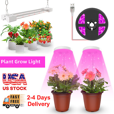 #ad LED Plant Grow Light for Indooramp;Outdoor Plant Veg Flower Full Spectrum Lamp USA $10.95