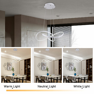 #ad Modern LED Pendant Lamp Circular Ring Chandelier Ceiling Hanging Lamp Fixture $58.50