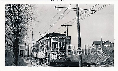 #ad Bamp;W Photo SLPS #1086 Work Car St. Louis Public Service 1940s Creve Coeur Lake $7.50