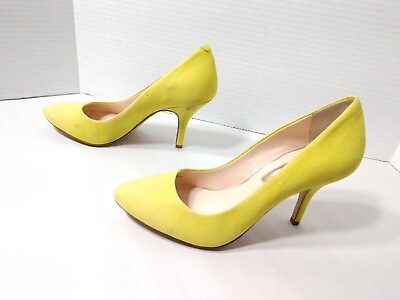 #ad #ad FLAWED INC International Concepts Pumps Heels Shoes Chartreuse ZITAH Size 5 M $9.95