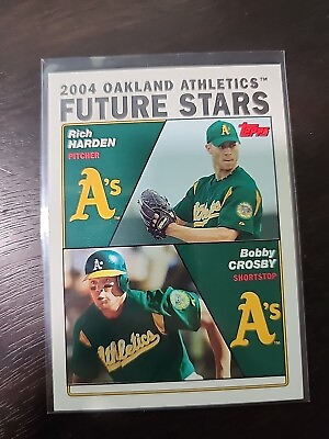 #ad 2003 Topps Baseball Card #x27;04 Future Stars Oakland Athletics #329 Harden amp; Crosby $1.70