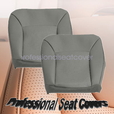 #ad Fits 2002 2008 Ford Driver amp; Passenger Bottom Lower Perforated Seat Cover Gray $81.59