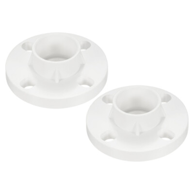 #ad 50mm PVC Pipe Fitting 2 Pack 1.5 Inch Flange Pipe Coupling Connector White AU $26.36