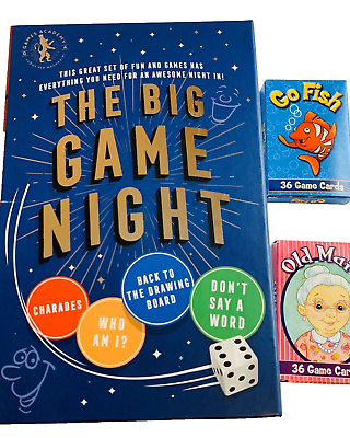 #ad Game Night Box set not opened Charades Who Am I Don’t Say A Word etc cards $25.00