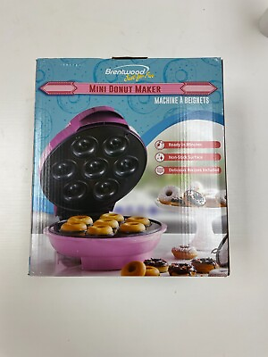 #ad Brentwood TS 250 1000W Mini Donut Maker Machine Pink $15.00