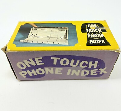 #ad Vintage One Touch Phone Index 1980#x27;s movie prop $15.00