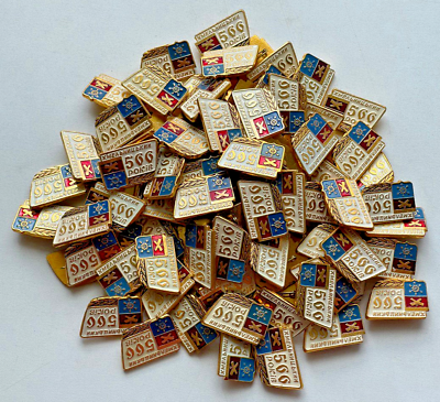 #ad Set of 100 pcs. identical Russian Soviet USSR badges pin $25.00