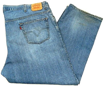 #ad Vintage Levi#x27;s 559 Relaxed Straight Denim Blue Jeans measured Fit 50x30 $23.92