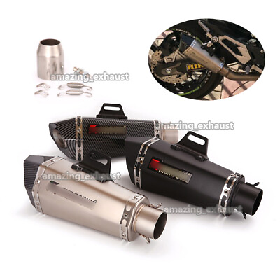 #ad Universal 51mm Exhaust System Muffler Tail Pipe Slip On For Motorcycle Dirt Bike $85.00