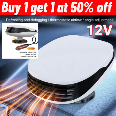 #ad Portable Electric Car Heater 12V DC Heating Fan Defogger Defroster Demister Heat $13.49