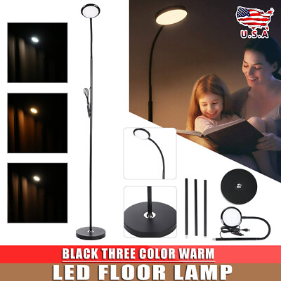 Standing Floor Lamp Dimmable 360° LED Reading Light for Bedroom Living Room US $28.32