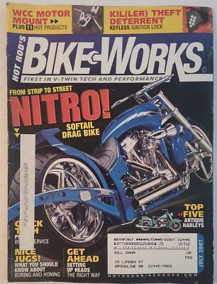 #ad HOT ROD’S BIKE WORKS July 2007 NITRO Soft Tail Drag Bike $14.99