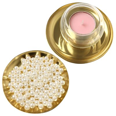 #ad 2 Pack Gold Jewelry Dish Plate 4inch Stainless Steel Small Gold Decorative Je... $17.52