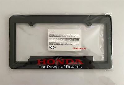#ad Genuine Honda Power of Dreams License Plate Frame Pair $59.95