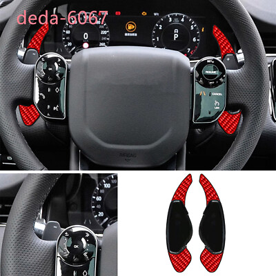 #ad ABS Red Carbon Steering Wheel Paddle Shifter For LR Range Rover Discovery Jaguar $39.58