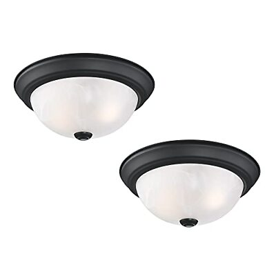 #ad 588251 Traditional 2 Light Indoor Dimmable Ceiling Light with Alabaster Glass... $45.15