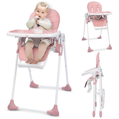 #ad SEJOY Foldable Baby High Chair Toddlers Chair Washable Cushion Adjustable Heigh $39.99