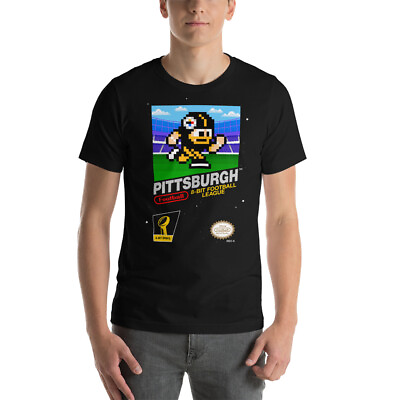 #ad Pittsburgh Steelers 8 bit Football NES Nintendo Retro Tecmo Super Bowl T Shirt $24.99