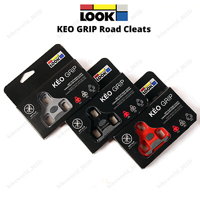 #ad LOOK KEO Grip New Anti Slip Cleats Black 0˚ Grey 4.5˚ Red 9˚ Float Road Bike $16.68