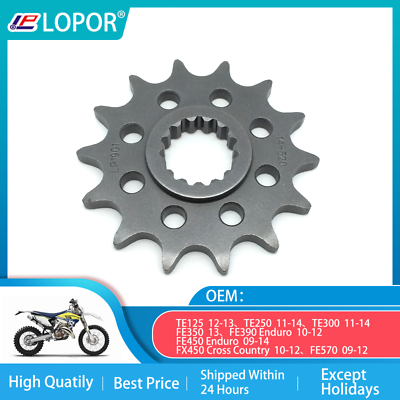 #ad LOPOR 520 13T Motorcycle Front Sprocket For Husaberg Off Road TE125 12 13 FE FX $14.14
