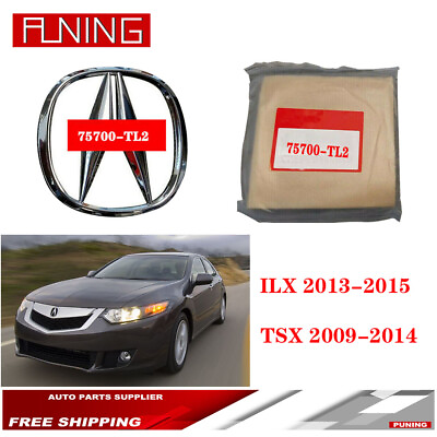 #ad For 13 15 ILX 09 14 TSX Front Grill Emblem Sedan Badge 75700 TL2 $14.99