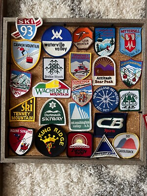 #ad Vintage NH And ME Ski Patches. NOS $17.00