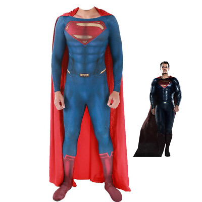 #ad Batman Superman Dawn of Justice Cosplay Costume Clark Kent Bodysuit For Kids Adu $70.89