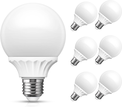 #ad LOHAS G25 Globe Light Bulbs LED Vanity Lights 40 45W Equivalent Bathroom Roun... $27.93