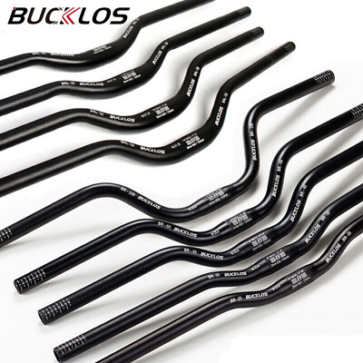 #ad BUCKLOS Riser Handlebar Bike 25.4 31.8*620 780mm Aluminum Alloy Mountain BMX Bar $22.14