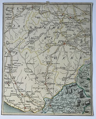#ad Original antique map John Cary 1794 Selkirk Lockerby 10x8inch ** 19278 GBP 9.65