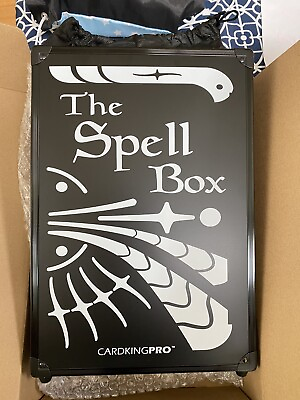 #ad 1x THE SPELL BOX Trading Card And Card Game Storage Durable Metal Cardking Pro $65.44