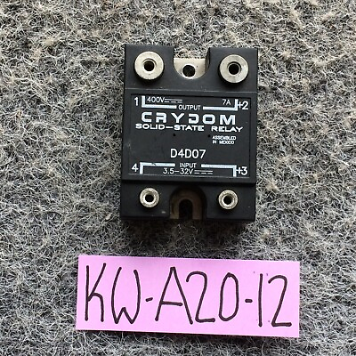 #ad Crydom Solid State Relay Industrial Mount PM IP00 SSR 400VDC 7A 3.5 32VDC D4D07 $19.66