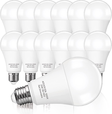#ad 150 200W Equivalent 23W LED Bulb A21 LED Super Bright Light 2500 Lumens 12 Pack $46.03