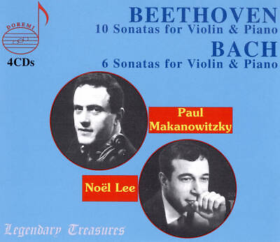 #ad BEETHOVEN: 10 SONATAS FOR VIOLIN amp; PIANO; BACH: 6 SONATAS FOR VIOLIN amp; PIANO NEW $55.32