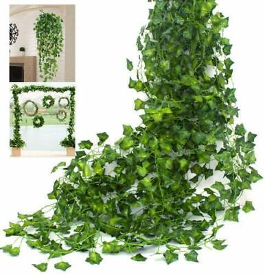 #ad 12pcs Hanging Artificial Plant Silk Ivy Vine Garland Fake Home Garden Decor 84FT $12.39
