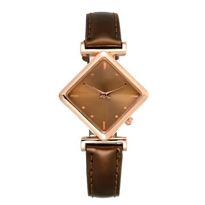 #ad Brown Retro Women Quartz Wristwatch Comfortable PU Leather Strap Fashion Gift $23.98