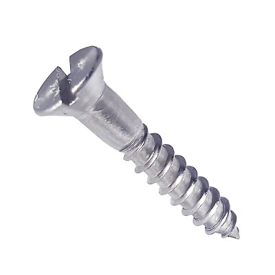 #ad #10 Flat Head Wood Screws Stainless Steel Slotted Drive All Sizes in Listing $143.03
