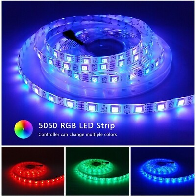 #ad RGB 5050 Flexible Led Strip Lights SMD 12V DC $2.99