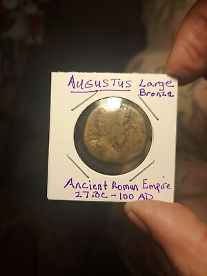 #ad Augustus. Large Bronze Ancient Roman Empire Coin.27bc 100ad $28.00