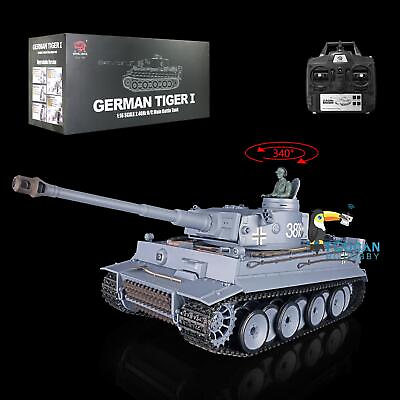 #ad Heng Long 1 16 7.0 Plastic German Tiger I RC Military Tank W Smoking Sound 3818 $123.98