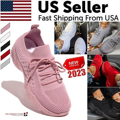 #ad Womens Running Trainers Ladies Sneakers Slip On Walking Gym Comfy Fashion Shoes $16.79