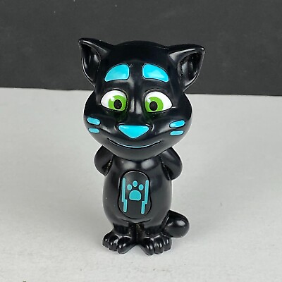#ad 2016 McDonalds Meal Character Toy Talking Tom Blue Eyes Nose On Off Switch Kids $10.95
